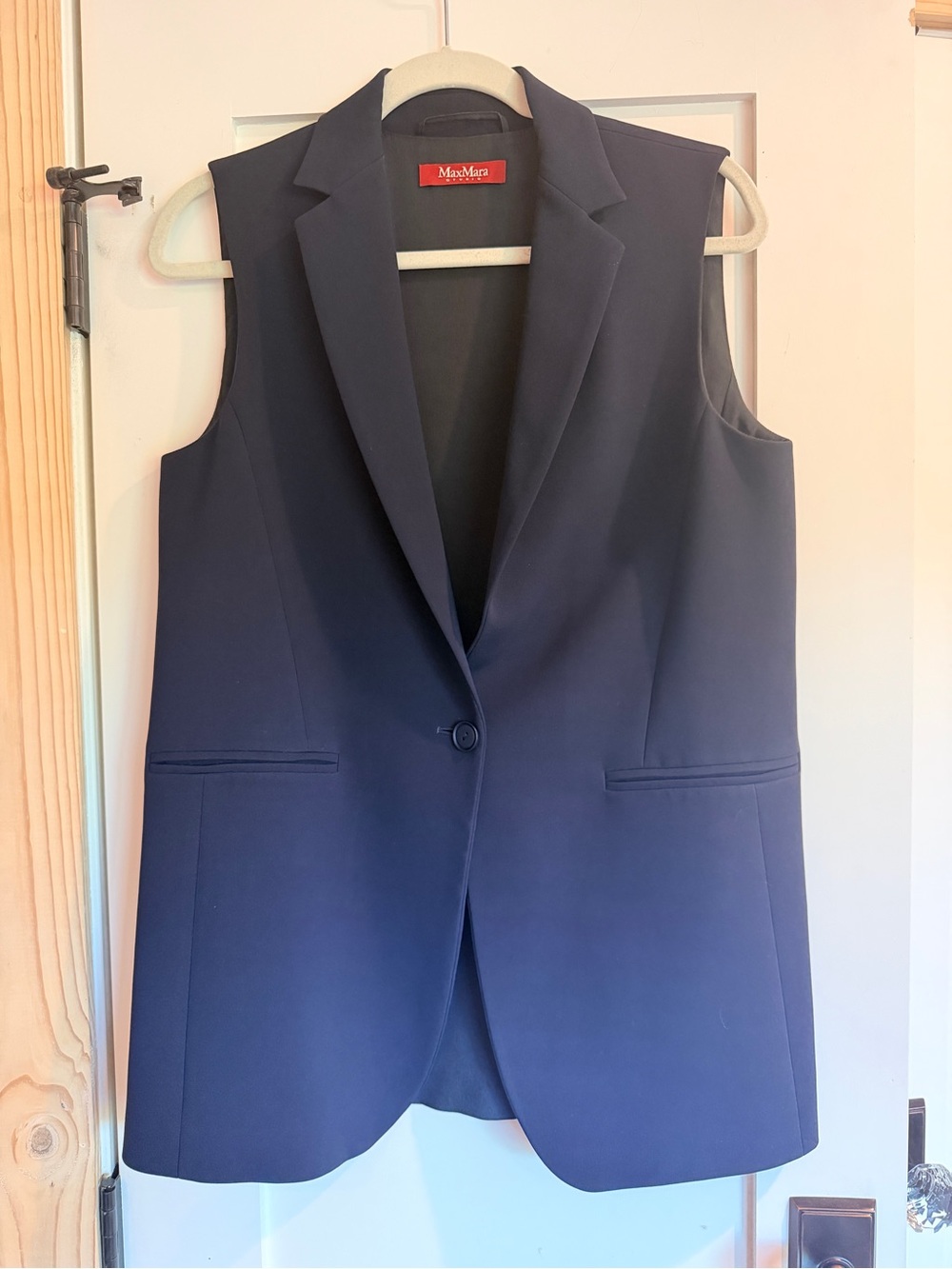 MaxMara Studio Navy Blazer Vest